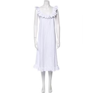 Mi Golondrina Suena White Ruffle Dress